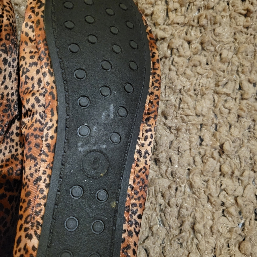 MOSSIMO SUPPLY CO Leopard Print Flat Ballet Shoes Size 6 - Picture 5 of 11